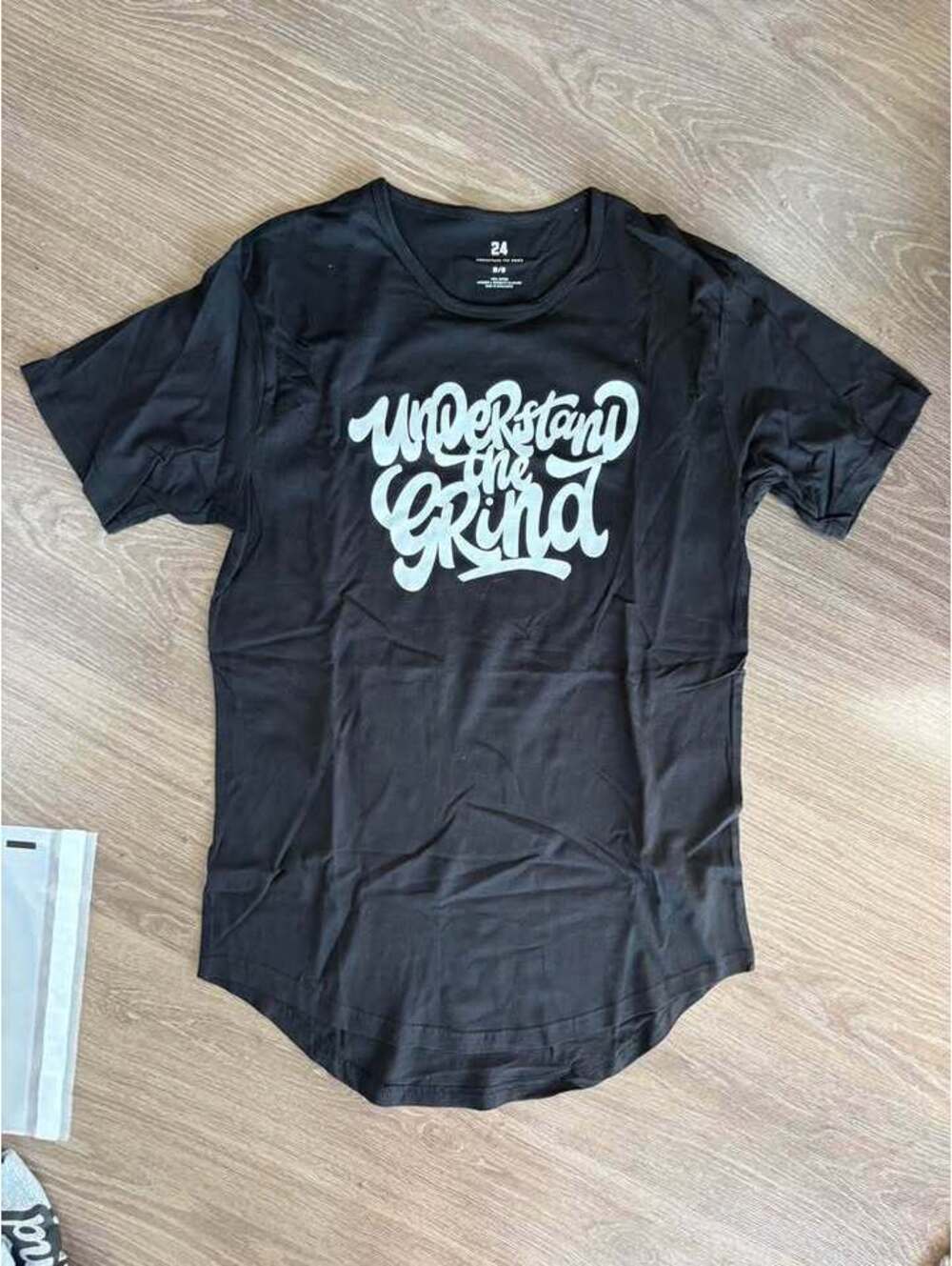 Norman Powell NBA Understand the Grind black long fitted t shirt